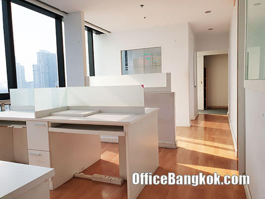 Rent Small Office With Partly Furnished Space 55 Sqm Close to Phayathai BTS Station