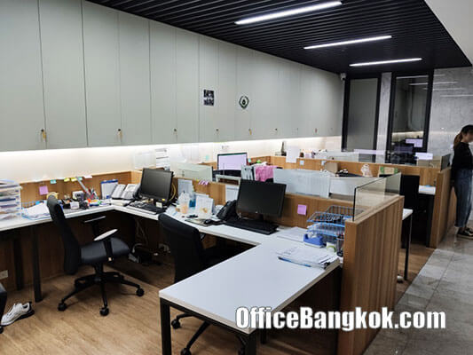 Fully Furnished Office Space for Rent on Ratchada close to MRT Station