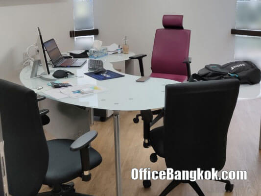 Fully Furnished Office Space for Rent on Ratchada close to MRT Station