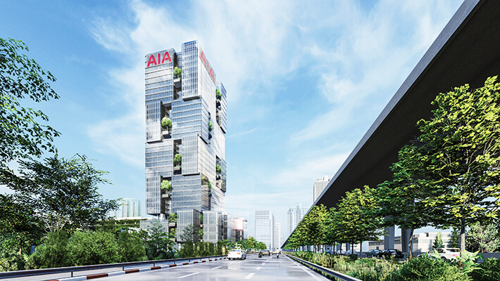 AIA East Gateway - Office Space for Rent on Bang Na-Trat Road Close to MRT Yellow Line Si Iam Station