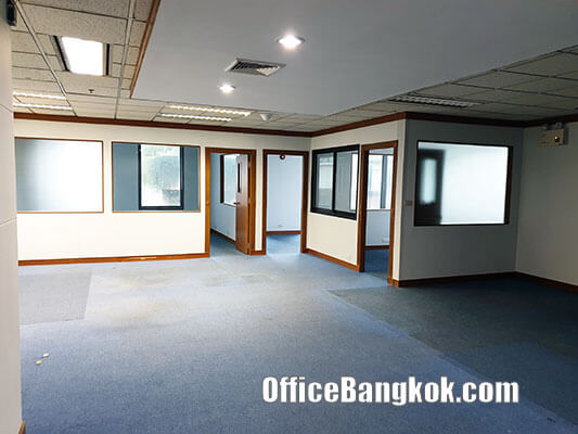 Office for Rent with Partly Furnished on Sukhumvit Road close to BTS Station