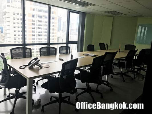 พื้นที่สำนักงานให้เช่าตกแต่งพร้อมอยู่ ใกล้ BTS สถานีสุรศักดิ์ ยูนิต B
