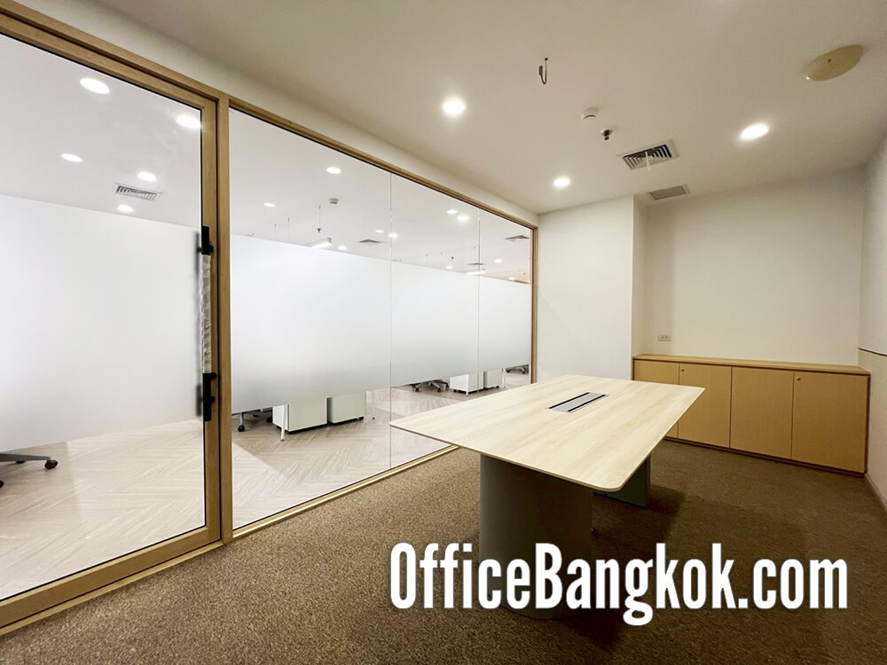 Fully furnished office for rent in Bangna, 145 sqm. Ready to move in with modern design and 123,000 THB/month rental. Fully furnished office for rent in Bangna, 145 sqm. Ready to move in with modern design and 123,000 THB/month rental.