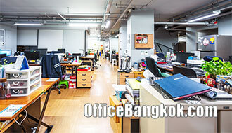 Office Space For Rent With Partly Furnished 340 Sqm Close To Sanam Pao BTS Station