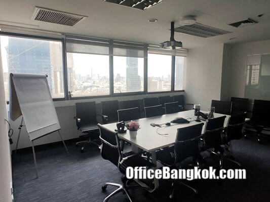 Office Space For Rent With Partly Furnished Size 200 Sqm On Phayathai Road Close To Phayathai BTS Station