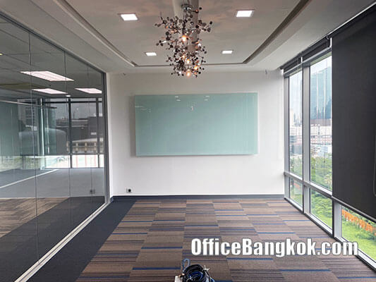 Office Space For Rent With Partly Furnished On Wireless Road 210 Sqm Close To  Phloen Chit BTS Station