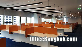 เช่าออฟฟิศตกแต่งแล้วพร้อมเฟอร์นิเจอร์บนถนนรัชดา พื้นที่ 1,400 ตรม ติดรถไฟฟ้า MRT สถานีพระราม 9