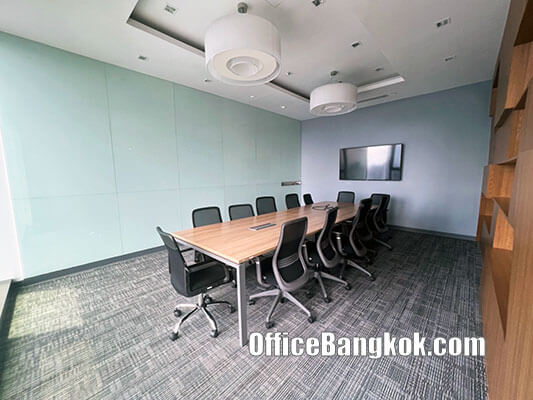 Rent Office With Partly Furnished On Rama 9 Space 340 Sqm Close to Rama 9 MRT Station