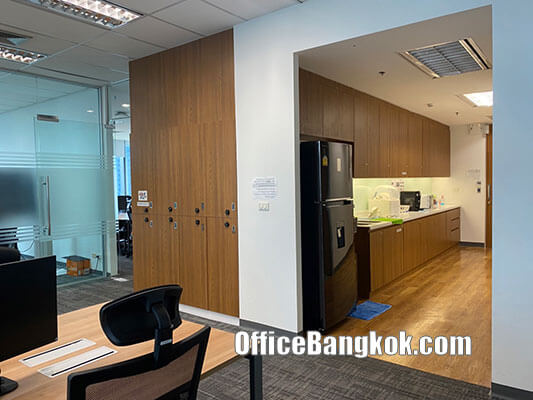 Rent Office With Partly Furnished On Rama 9 Space 340 Sqm Close to Rama 9 MRT Station