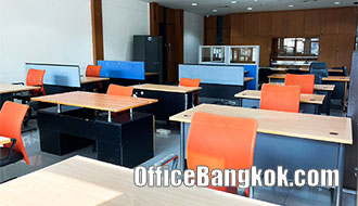 Fully Furnished Office For Rent On Ramkhamhaeng Road Space 220 Sqm Near Foodland Hua Mak