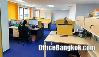 Office for Rent with Partly Furnished On Ratchadapisek Space 240 Sqm Close to Huai Khwang MRT Station