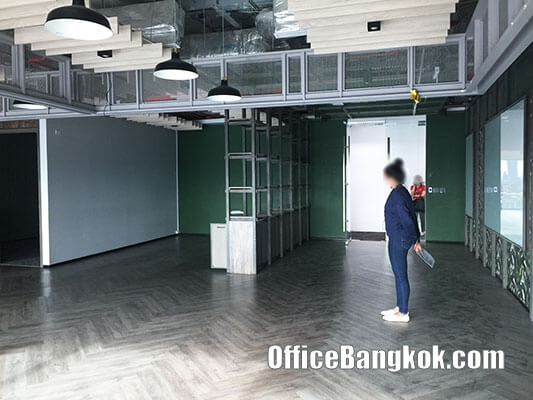 Rent Office Space 128 Sqm With Partly Furnished On Ratchada Close To Thailand Cultural Centre MRT Station