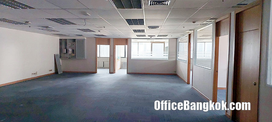 Rent Office 250 Sqm With Partle Furnished Ratchadapisek Road Close To MRT Rama 9 Station