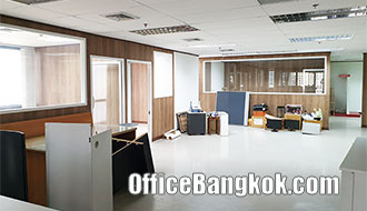 Rent Office with Partly Furnished Space 220 Sqm on Sathorn close to Surasak BTS Station