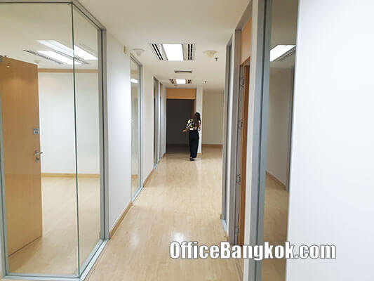 Rent Office with Partly Furnished on Sathorn Road Space 175 Sqm Close to Surasak BTS Station