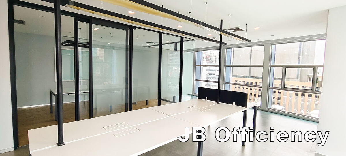 Rent Office with partly furnished space 100 Sqm rent 77,000 b./month close to Sala Daeng BTS Station and Silom MRT Station | OfficeBangkok