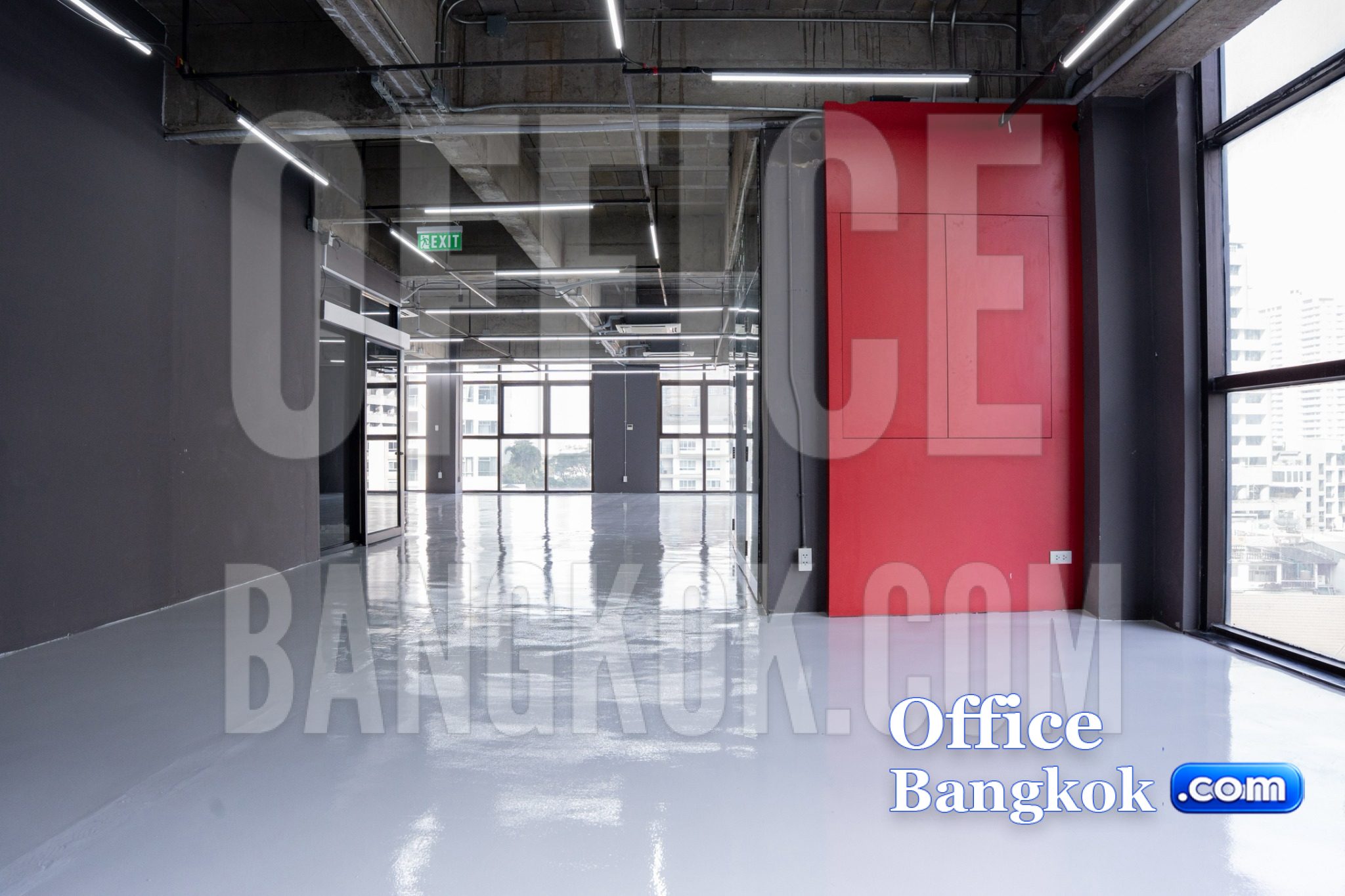 Office Space for Rent With Partly Furnished 228 Sqm Promphong BTS Station — Furnished Office for Rent, Bangkok