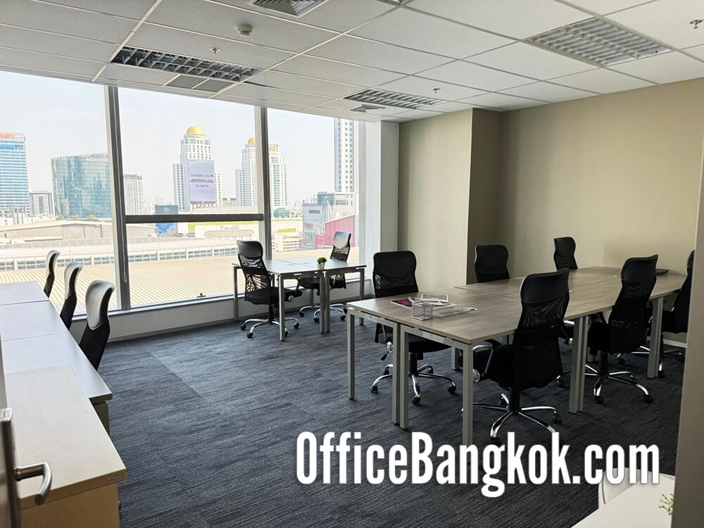 เช่าสำนักงานสำเร็จรูปอาคารแคนวาส เพลินจิต (Rent Service Office at Canvas Phloen Chit) ออฟฟิศขนาดเล็กให้เช่าพร้อมเฟอร์นิเจอร์ทำเลชิดลม