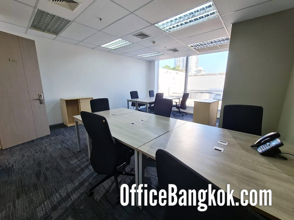 เช่าสำนักงานสำเร็จรูปอาคารแคนวาส เพลินจิต (Rent Service Office at Canvas Phloen Chit) ออฟฟิศขนาดเล็กให้เช่าพร้อมเฟอร์นิเจอร์ทำเลชิดลม