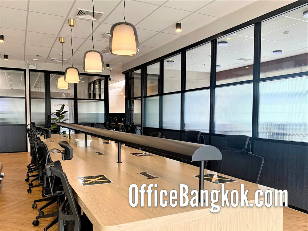 เช่าสำนักงานสำเร็จรูปอาคารดิออฟฟิศเศส แอท เซ็นทรัลเวิลด์ (Rent Service Office at The Offices at Central World) ออฟฟิศขนาดเล็กให้เช่าพร้อมเฟอร์นิเจอร์ทำเลชิดลม