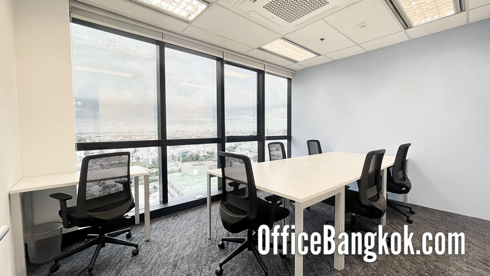 เช่าสำนักงานสำเร็จรูปอาคารเมืองไทยภัทร คอมเพล็กซ์ ทาวเวอร์ บี (Rent Service Office at Muang Thai Phatra Complex Tower B) Co-Working Space และออฟฟิศขนาดเล็กให้เช่าพร้อมเฟอร์นิเจอร์ทำเลรัชดาภิเษก