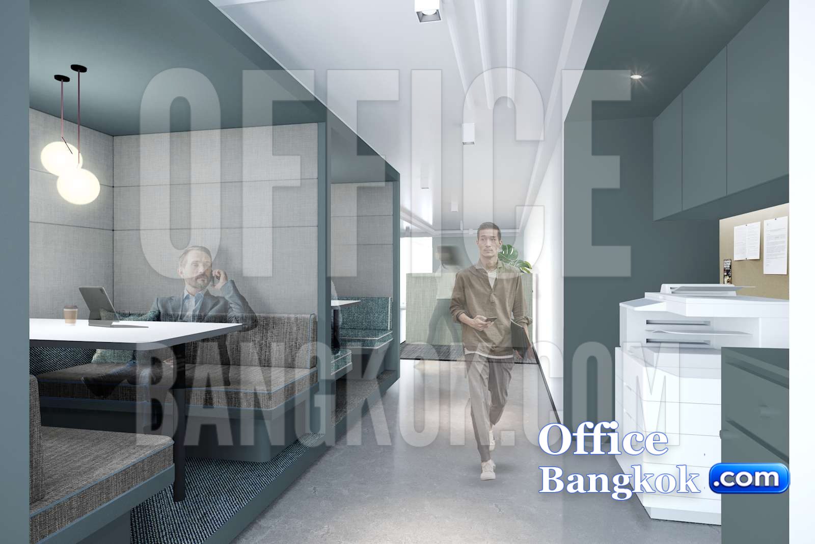 Somerset Thonglor service office workspace, Sukhumvit