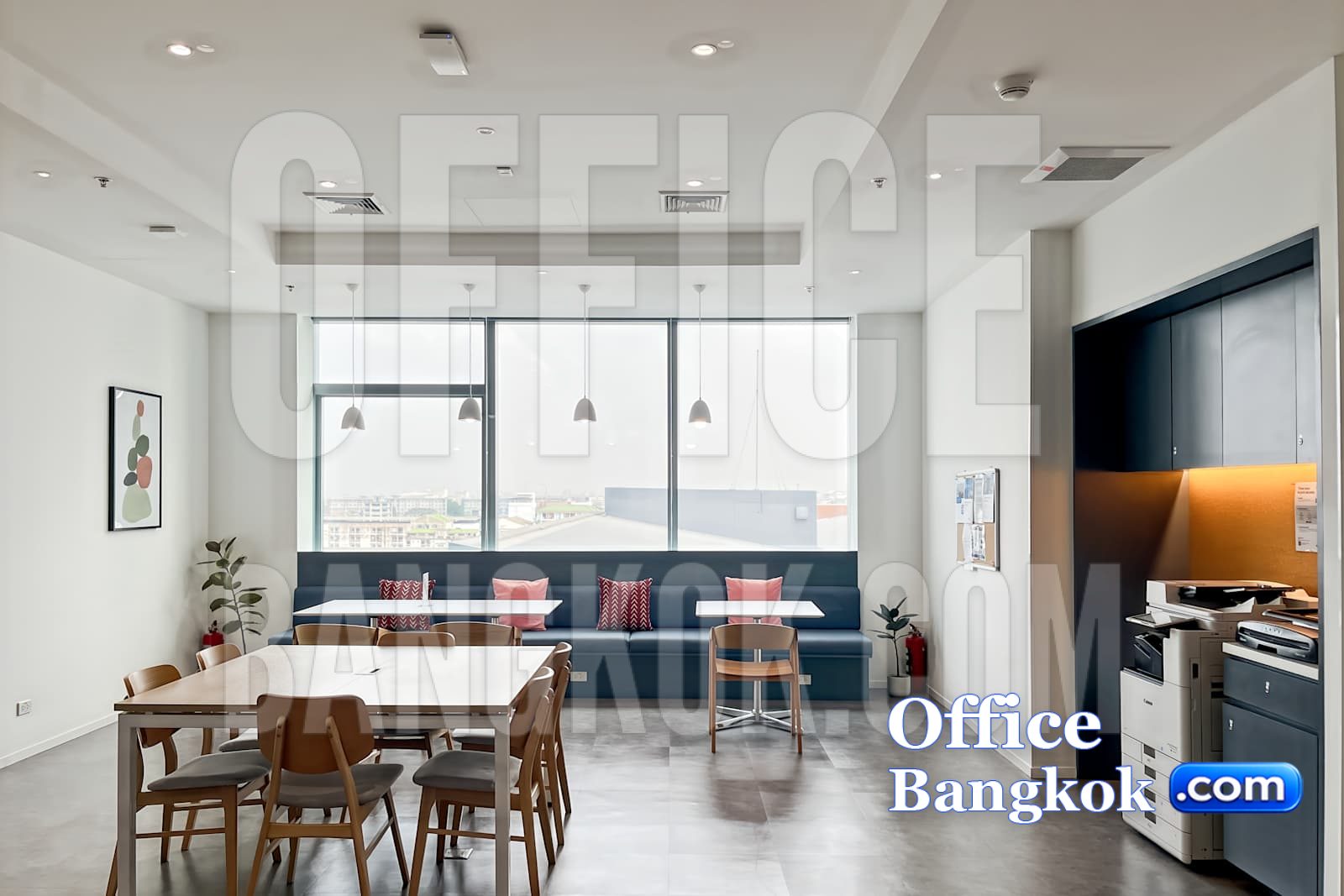 WHA Tower service office reception area, Bangna