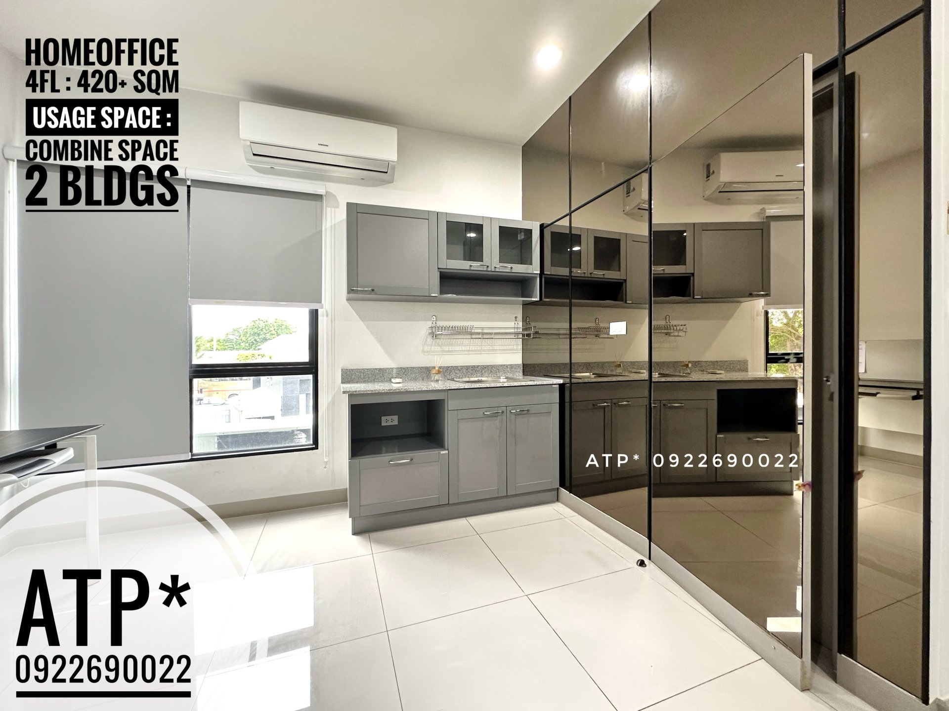 **เช่า** Premium Place Mix นวลจันทร์ - โฮมออฟฟิศ 2 คูหาคู่เชื่อมพื้นที่ 42.6 ตรว / 4 ชั้น / 6 ห้อง / 6 โถง / 8 น้ำ / เคาท์เตอร์ครัว + แอร์ครบห้อง / 6 ที่จอดรถ - ตบแต่งพร้อมเข้าอยุ่  จดทะเบียนบริษัทได้ เขตบึงกุ่ม กรุงเทพมหานคร — ห้องน้ำ