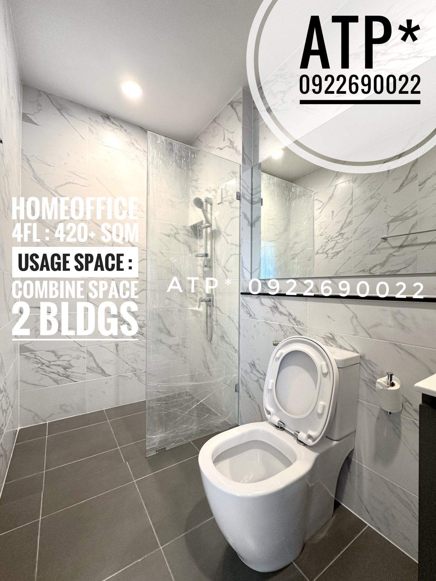 **เช่า** Premium Place Mix นวลจันทร์ - โฮมออฟฟิศ 2 คูหาคู่เชื่อมพื้นที่ 42.6 ตรว / 4 ชั้น / 6 ห้อง / 6 โถง / 8 น้ำ / เคาท์เตอร์ครัว + แอร์ครบห้อง / 6 ที่จอดรถ - ตบแต่งพร้อมเข้าอยุ่  จดทะเบียนบริษัทได้ เขตบึงกุ่ม กรุงเทพมหานคร — รูปที่ 14