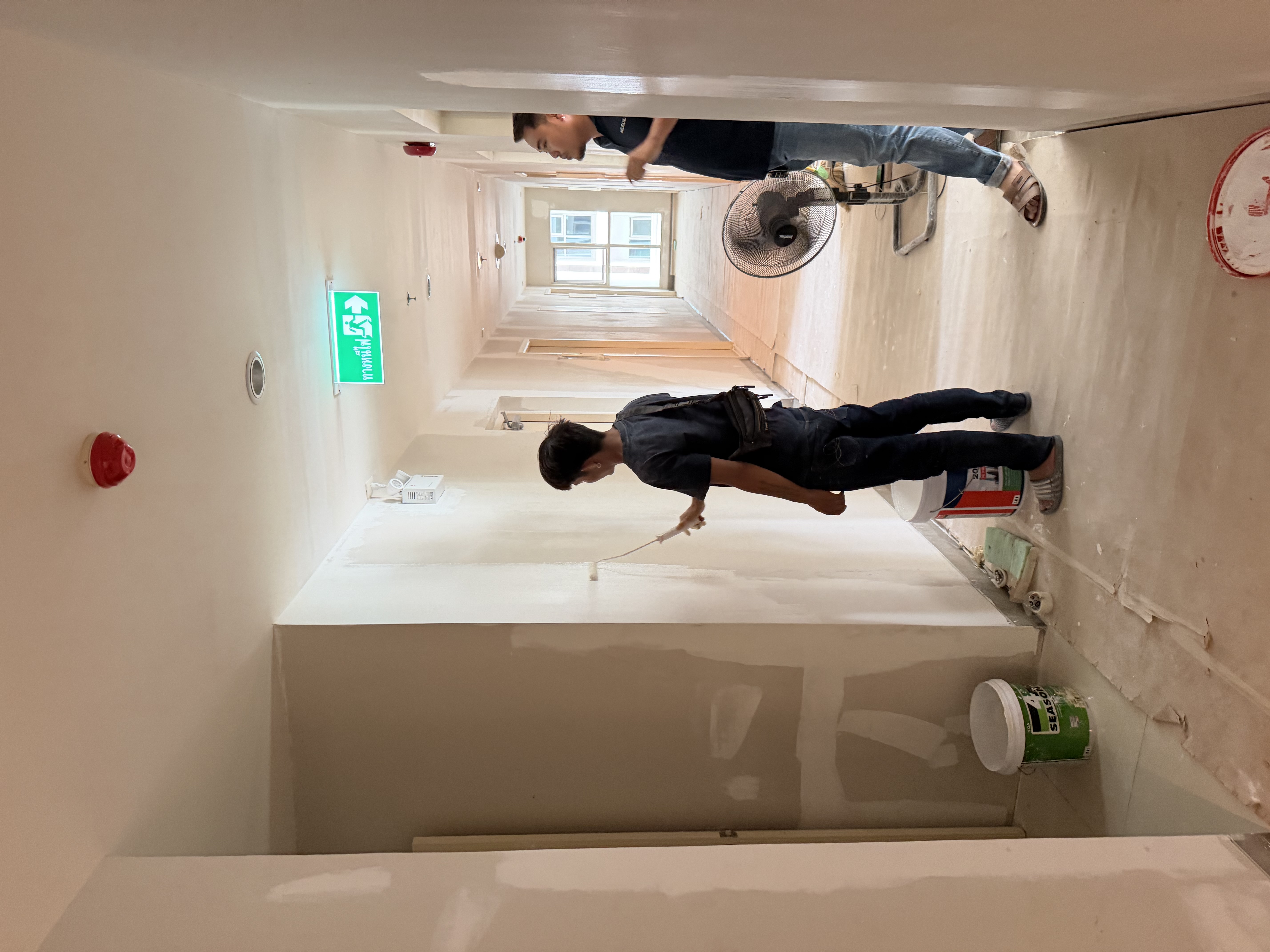 The work of repairing the central hallway of Aspire Condo, Rama 9 — photo 10